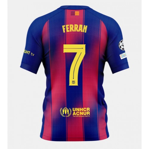 Stroje piłkarskie Barcelona Ferran Torres #7 Koszulka Podstawowej 2025-26 Krótki Rękaw